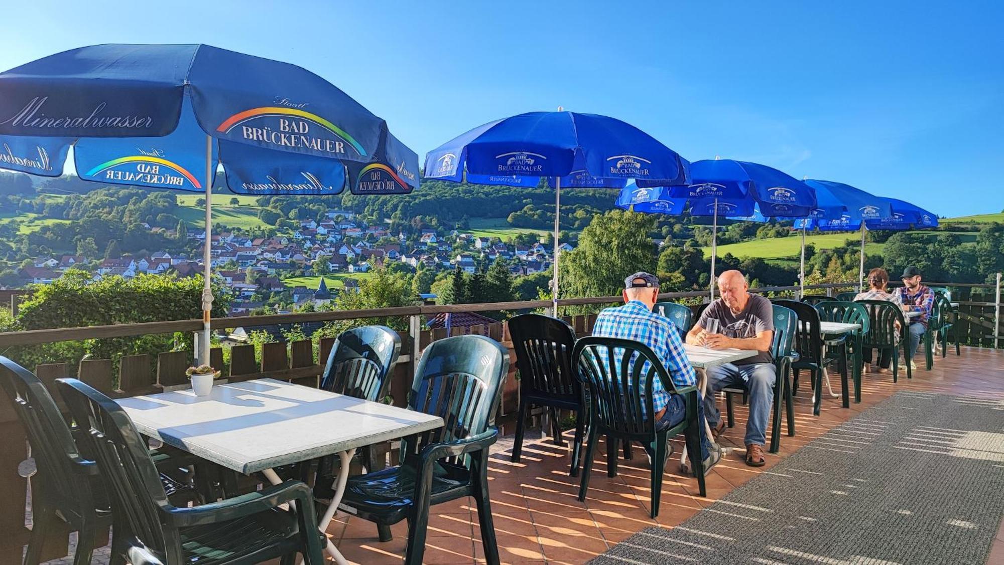 Cafe Pension Sonnenkanzel Staatsbad Brückenau Kültér fotó